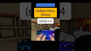 Golden Hour Easy Roblox Piano Tutorial [upl. by Nightingale275]