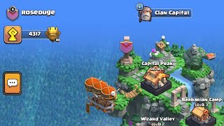 part 17 capital hall 5 titan league show 34 attack replays in x4 speed clan capital [upl. by Lowney]