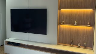 Fazendo dormitório com painel e nichos com LEDS [upl. by Thinia]