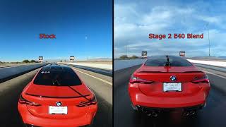 My Stage 2 M4 Competition vs Itself When it Was Stock 14 Mile Comparison With Time Slips [upl. by Eniotna]