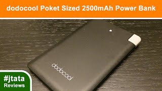 Pocket Sized 2500mAh Power Bank w Built in Micro USB Cable from dodocool [upl. by Alieka801]