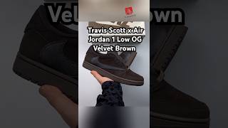 Travis Scott x Air Jordan 1 Low OG Velvet Brown DM7866202 [upl. by Ididn]