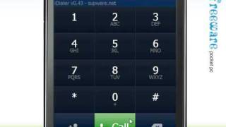 iDialer v043 finger friendly dialpad for Windows Mobile [upl. by Hanschen]