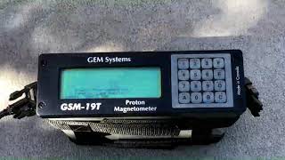 MagnetometerGradiometer Surveying with a GSM GEM19T Proton Precession Magnetometer [upl. by Mauceri]