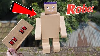 How to make a Robot with Cardboard Remote Controlled  Walking Robot Make at Home [upl. by Domenech]