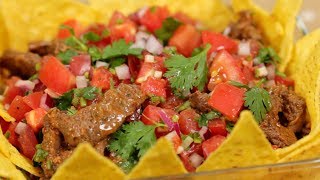 Taco Salad Spicy Salsa and Taco Meat Recipe  Cooking with Dog [upl. by Airrat]