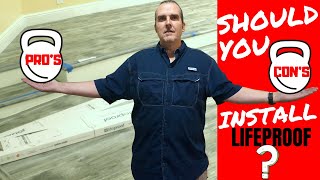 LIFEPROOF VINYL FLOORING REVIEW amp INSTALLATION WITH PROS amp CONS [upl. by Etteoj]