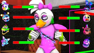 Top 5 FNAF vs FIGHT Animations WITH Healthbars [upl. by Gomar]