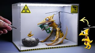 Diorama of realistic Rainbow Friends Yellow Hunted Green in the Laboratory [upl. by Akahc]