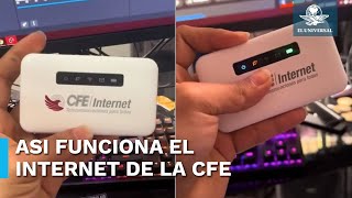 Tiktoker prueba y explica cómo funciona el internet móvil de la CFE [upl. by Taddeo]