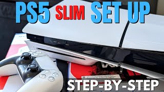 How to Set Up PS5 Slim Console [upl. by Eilhsa840]