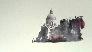 How to paint a Watercolour Venetian sketch by Trevor Waugh [upl. by Alleinnad80]