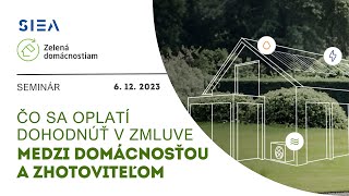 Čo sa oplatí dohodnúť v zmluve medzi domácnosťou a zhotoviteľom [upl. by Namyaw478]