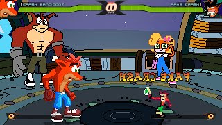 MUGEN  Crash Bandicoot vs Fake Crash  Download [upl. by Darcee]