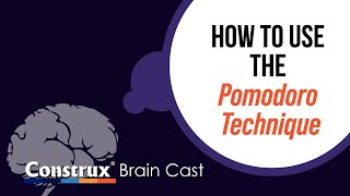 How to Use the Pomodoro Technique [upl. by Fu]