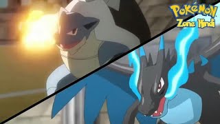 Mega Charizard Vs Mega blastoise battle in hindi  pokemon mega evolution episode in hindi [upl. by Fleck]