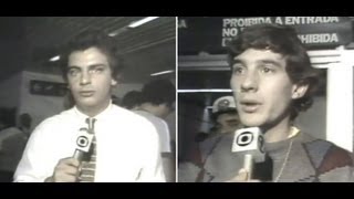 Pai de Felipe Andreoli Entrevista Ayrton Senna 1983 [upl. by Rutan893]