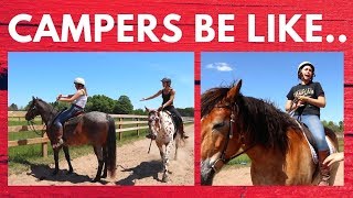 Types of Equestrians at Horse Camp🐴 [upl. by Alvina]