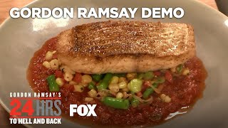 Cooking Demo Red Snapper Dish  Season 2 Ep 6  GORDON RAMSAYS 24 HOURS TO HELL amp BACK [upl. by Babbie283]