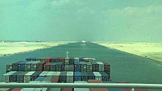 Suez Canal Time Lapsemp4 [upl. by Shaum]