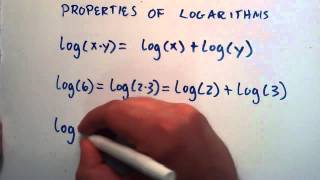 Properties of Logarithms  Logarithms Lesson 5 [upl. by Florin]