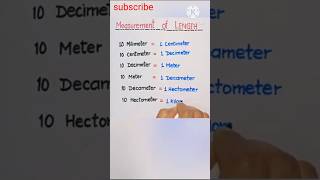 Measurement of length shortsvideo trendingshorts maths 📖 [upl. by Pisano]