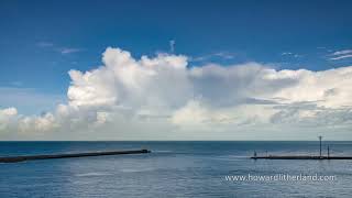 Time lapse video of clouds over the Mediterranean sea at Livorno Italy [upl. by Abbot695]