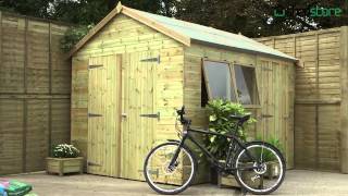 Premium Wooden Garden Workshops Shedstores Champion Sheds for Outdoor Projects [upl. by Abla756]