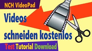 Kostenloses VideoSchnittprogramm  VideoPad Test amp Download Deutsch [upl. by Paluas68]