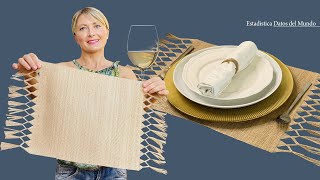 DIY Jute Placemats Decorate Your Table  2021 Trends in Decoration [upl. by Inittirb]