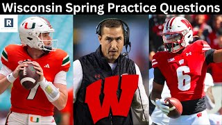 2024 Wisconsin Spring Practice Questions  Wisconsin Badgers Football [upl. by Timmy]