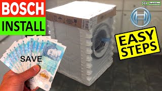 How to fix a BROKEN DOOR HINGE on a Bosch varioperfect washing machine or replace it [upl. by Ateuqahs]