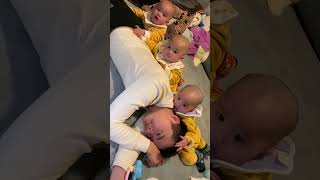 Cute Triplet Baby  Life With Triplets 👶🥰 triplets quadruplets raisingtriplets [upl. by Nalhsa]