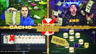 QUIEN PIERDA DESCARTA ICONO FUT DRAFT MILLONARIO VS PUMUS  FIFA 22 [upl. by Aislehc]