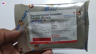 NebzMart G Solution  Glycopyrronium Inhalation Solution 25mcg  NebzMart G Solution Uses Benefits [upl. by Nhguaval]