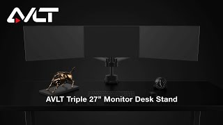 Enhance Your Setup Triple Monitor Arm Desk MountAVLTDM261 Monitor Arm [upl. by Noxid]