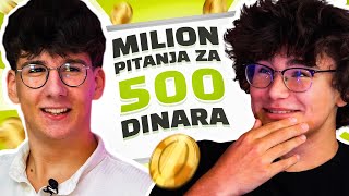 Pitanje ZA PROSEK  MILION Pitanja Za 500 DINARA [upl. by Amii]