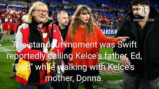 Taylor Swifts Emotional TouchdownCalling Travis Kelces Father Dad Amid Super Bowl Celebration [upl. by Macilroy]