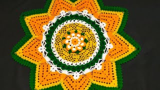 crochet thalposh crochet rumal crochet table cloth crochet designcrochetdesigner1606 [upl. by Christi]