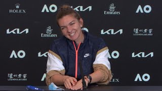 Simona Halep quotIts exciting to be herequot  Melbourne Summer Series 2021 Press Conference [upl. by Aisyram]