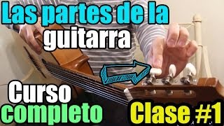 Clases de guitarra para principiantes 1 Las partes de la guitarra [upl. by Codi826]