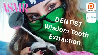 ASMR  WISDOM TOOTH OUT  THE TENDER DENTIST asmrdentist asmrwhispering asmrsounds asmrtriggers [upl. by Mccartan]