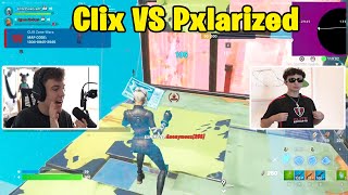 Pxlarized VS Clix 2v2 TOXIC Fights w Cented amp EpikWhale [upl. by Hayifas]