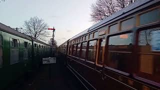 Severn Valley Railway Santa Express Steam train arrived at Bridgnorth Station Saturday 9122023 [upl. by Charleton]