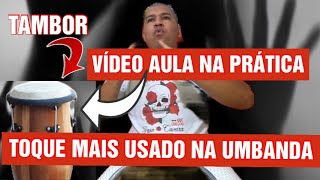 É FÁCIL aprenda de vezvídeo aula de atabaque samba de cabula vlog com dicas [upl. by Animaj334]