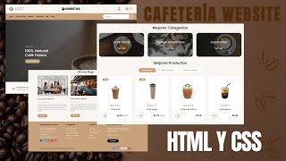 Cómo hacer un sitio web de Cafetería responsive con HTML  CSS  PARTE 1  Desde cero [upl. by Chrissy477]