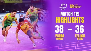 11வது வெற்றியை ருசித்த Patna Pirates  Match 119 Tamil Highlights [upl. by Julina]