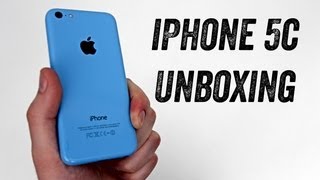 iPhone 5c Unboxing BLUE iPhone 5c Launch Day Unboxing [upl. by Lydie]