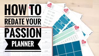 How to Redate Your Passion Planner [upl. by Uke]