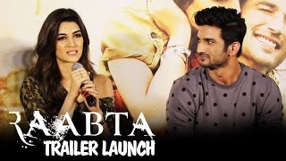 Raabta Trailer Launch  Sushant Singh Rajput amp Kriti Sanon  Press Conference [upl. by Basir]